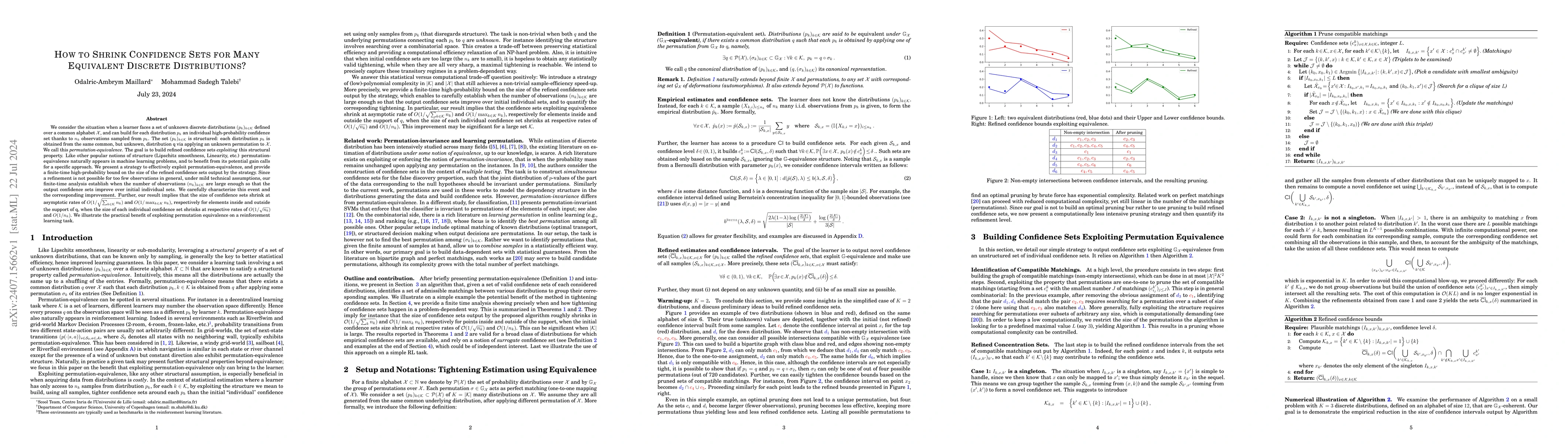 Thumbnail for How to Shrink Confidence Sets for Many Equivalent Discrete
  Distributions?