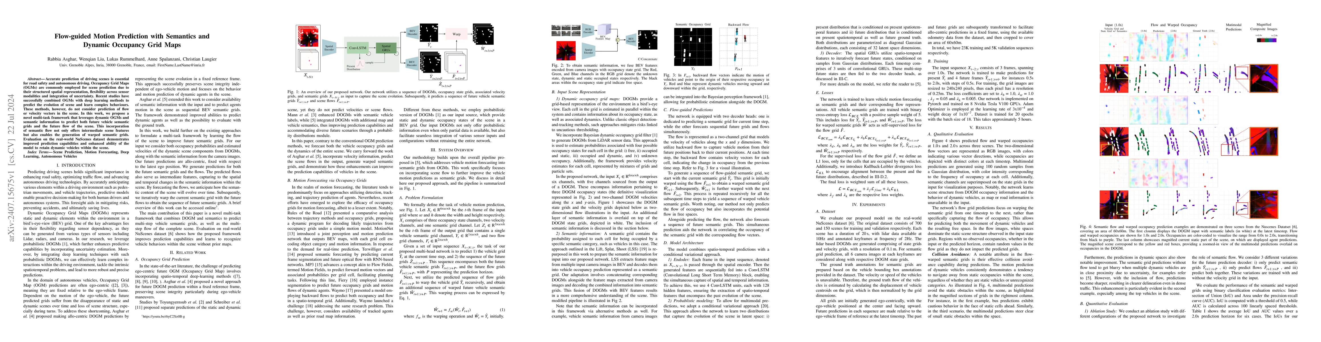 Thumbnail for Flow-guided Motion Prediction with Semantics and Dynamic Occupancy Grid
  Maps