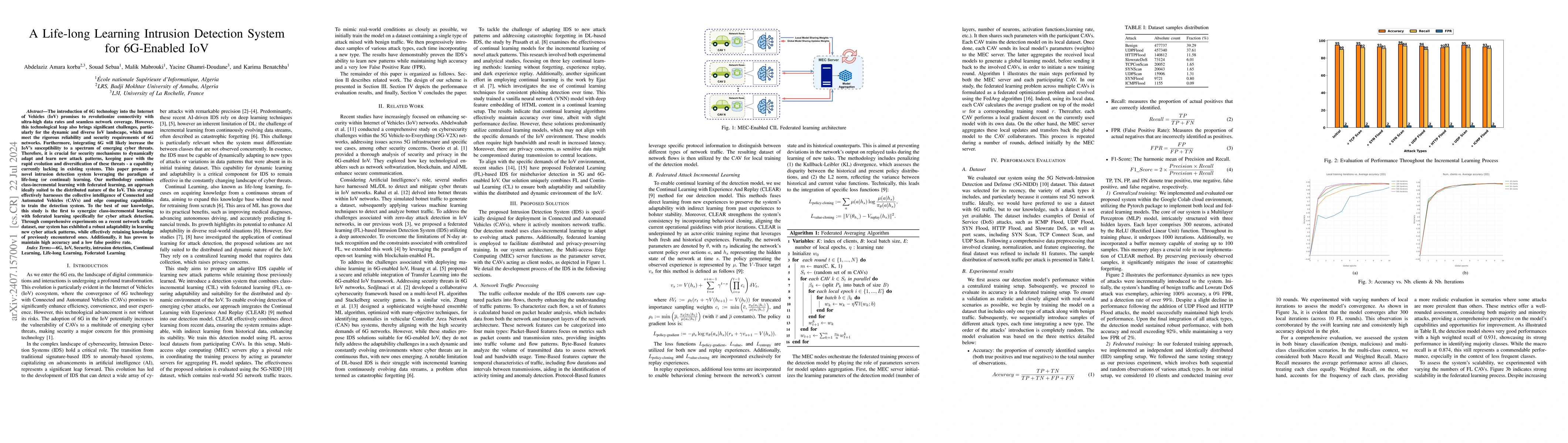 Thumbnail for A Life-long Learning Intrusion Detection System for 6G-Enabled IoV