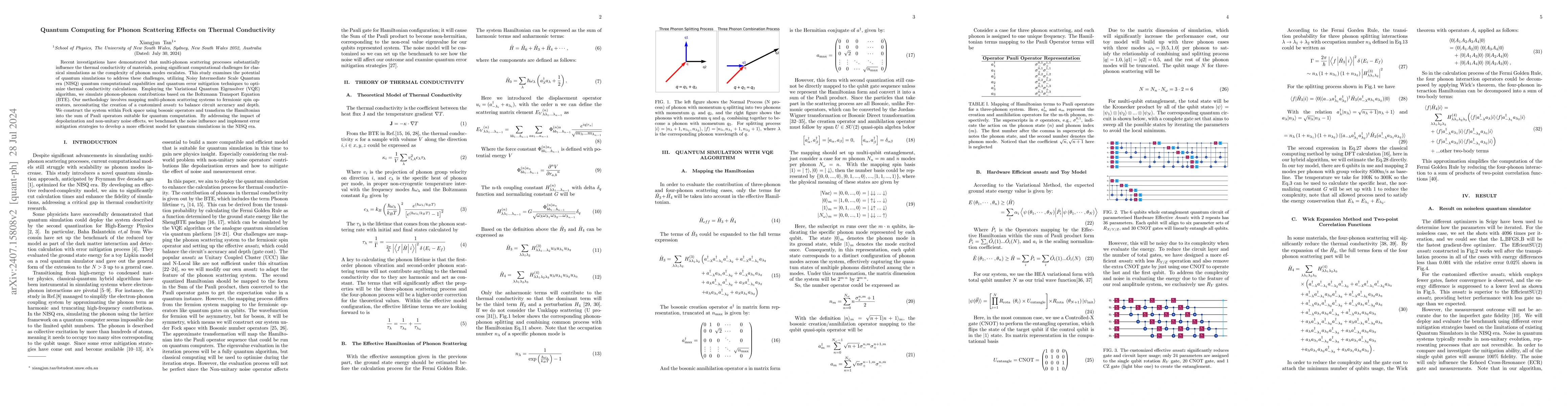Thumbnail for Quantum Computing for Phonon Scattering Effects on Thermal Conductivity