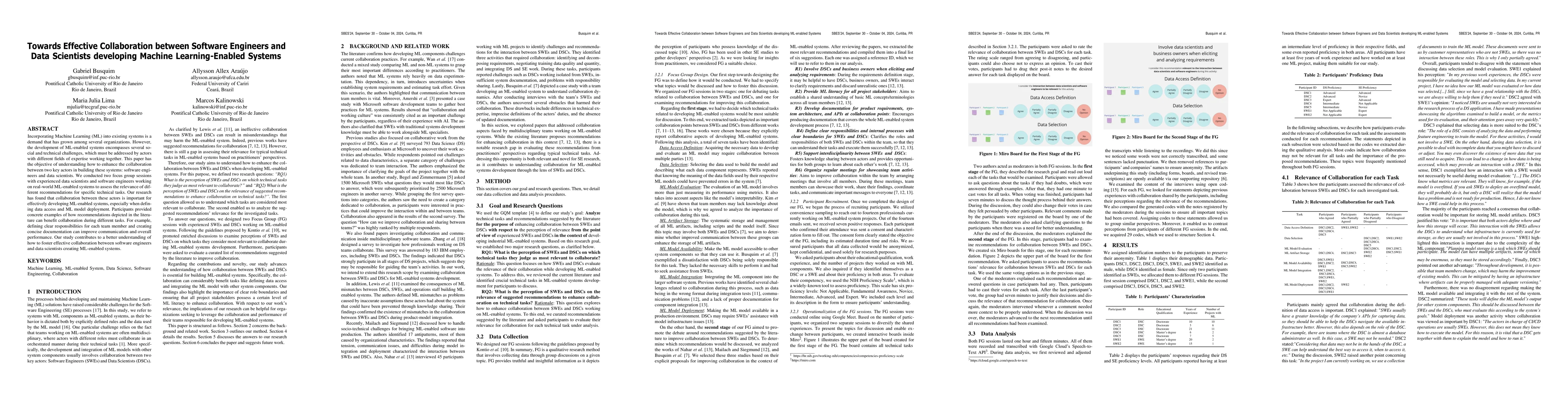 Thumbnail for Towards Effective Collaboration between Software Engineers and Data
  Scientists developing Machine Learning-Enabled Systems