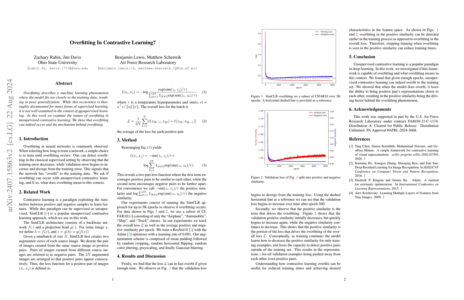 Thumbnail for Overfitting In Contrastive Learning?