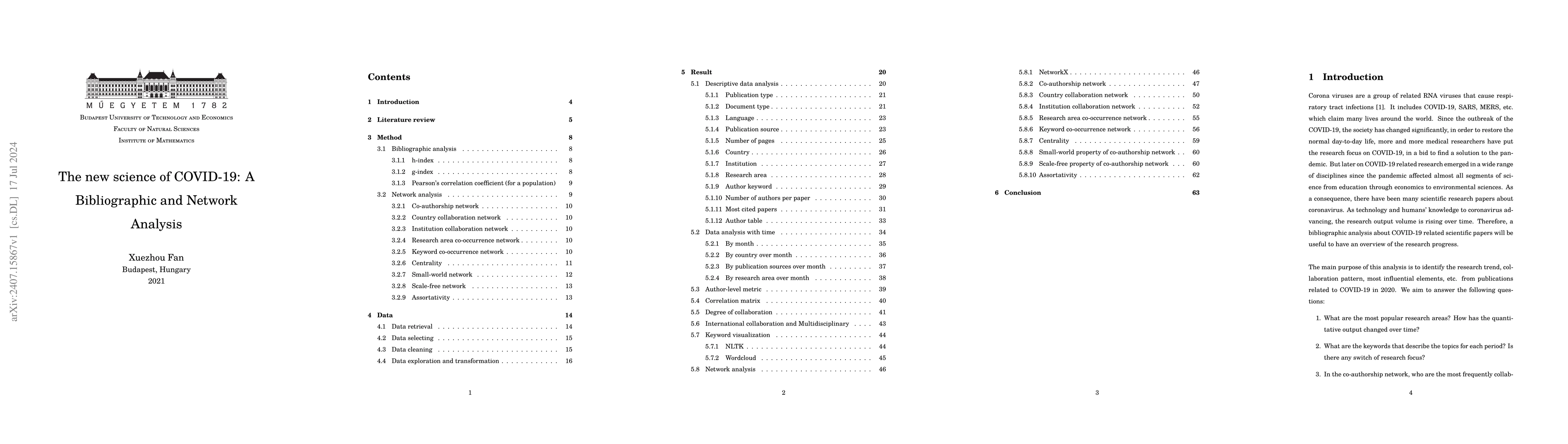 Thumbnail for The new science of COVID-19: A Bibliographic and Network Analysis