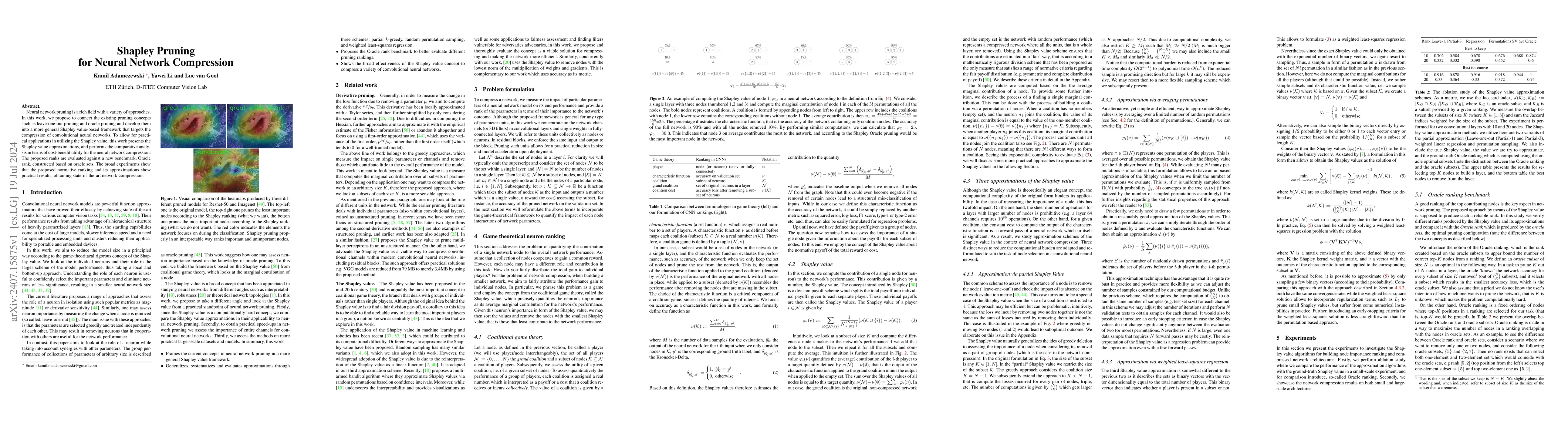 Thumbnail for Shapley Pruning for Neural Network Compression