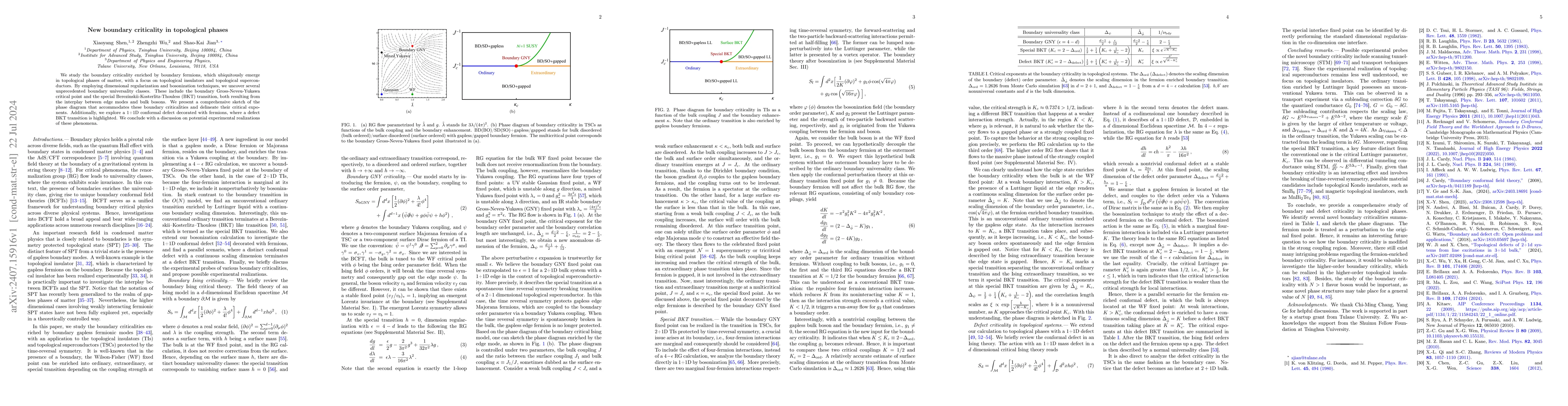 Thumbnail for New boundary criticality in topological phases