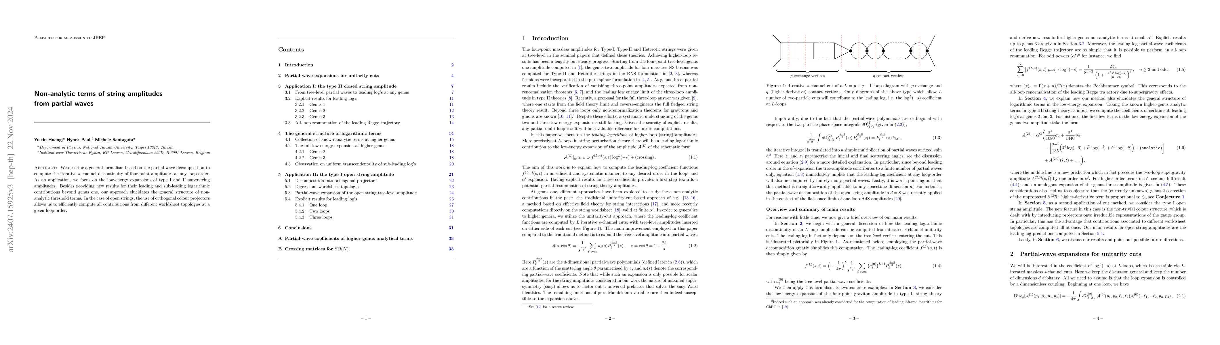 Thumbnail for Non-analytic terms of string amplitudes from partial waves