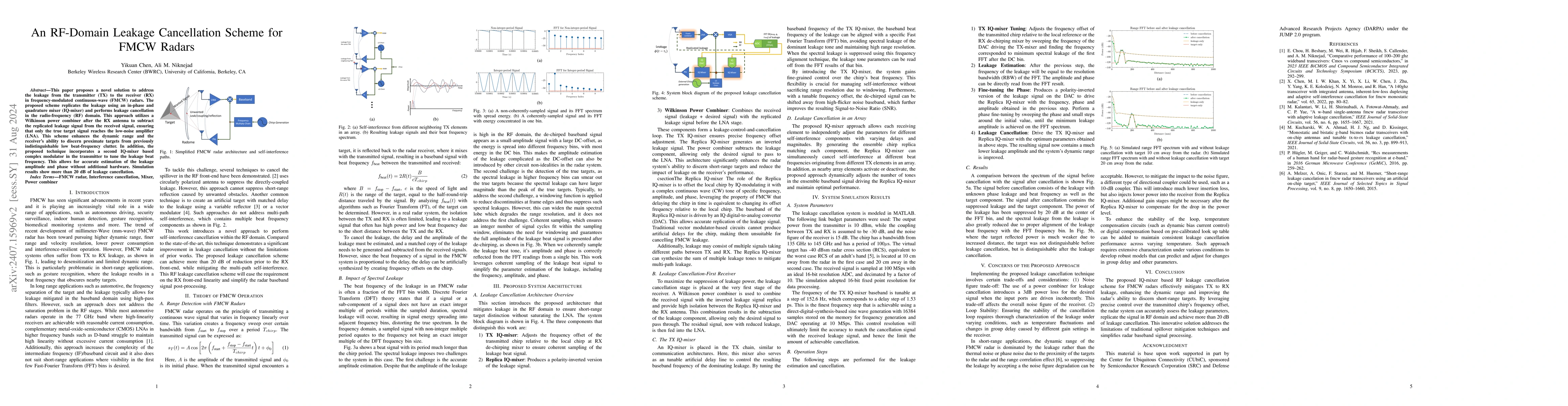 Thumbnail for An RF-Domain Leakage Cancellation Scheme for FMCW Radars