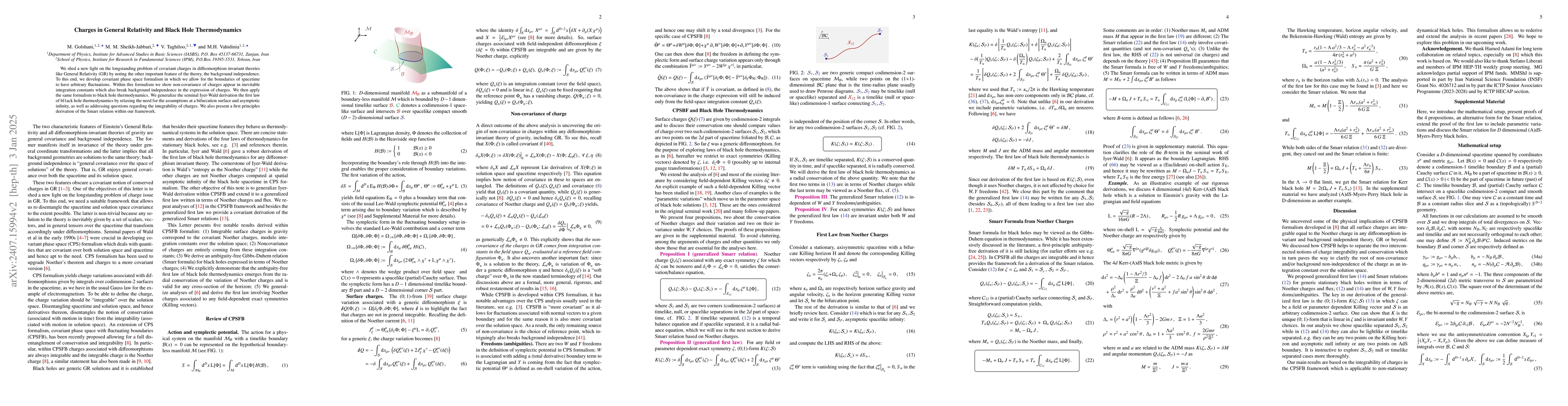 Thumbnail for Charges in General Relativity and Black Hole Thermodynamics