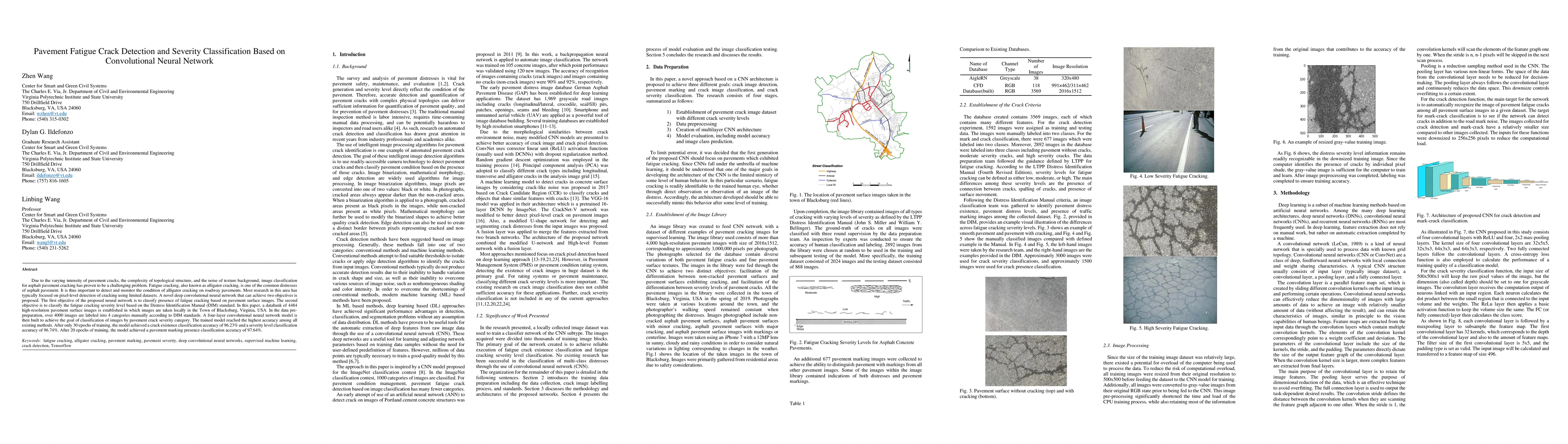 Thumbnail for Pavement Fatigue Crack Detection and Severity Classification Based on
  Convolutional Neural Network