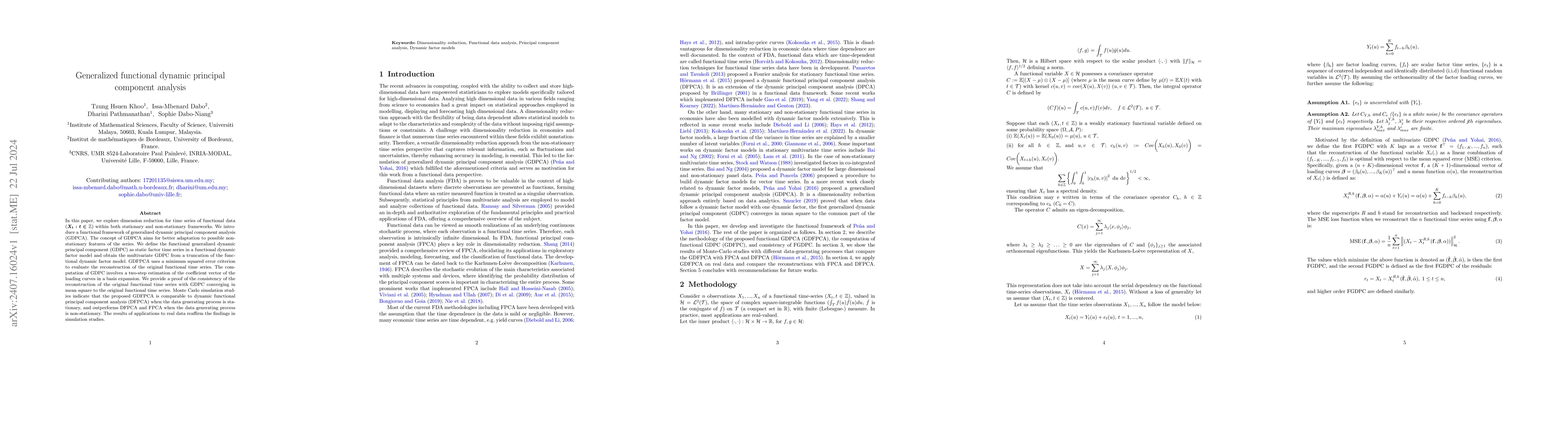 Thumbnail for Generalized functional dynamic principal component analysis