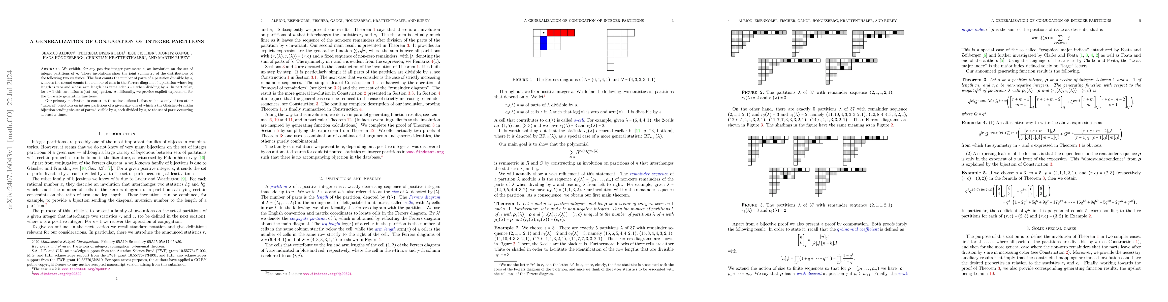 Thumbnail for A generalization of conjugation of integer partitions