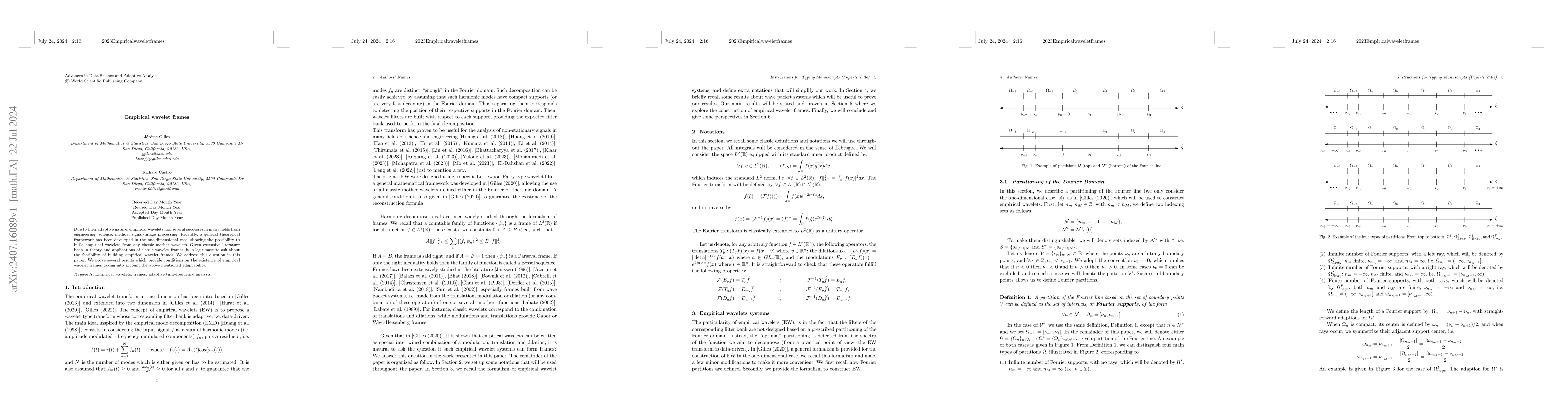 Thumbnail for Empirical wavelet frames