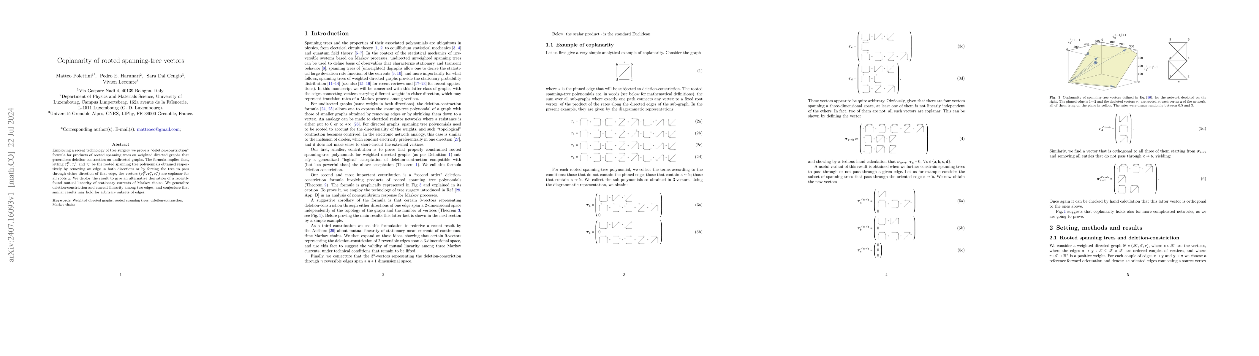 Thumbnail for Coplanarity of rooted spanning-tree vectors