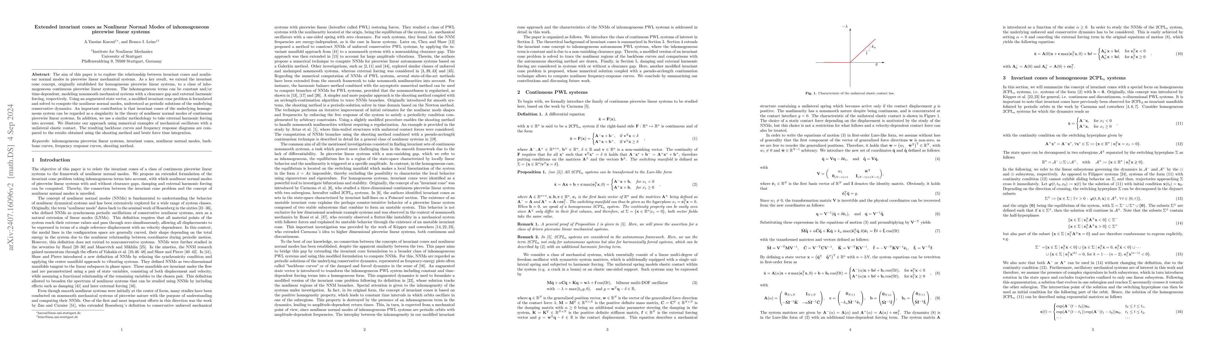 Thumbnail for Extended invariant cones as Nonlinear Normal Modes of inhomogeneous
  piecewise linear systems