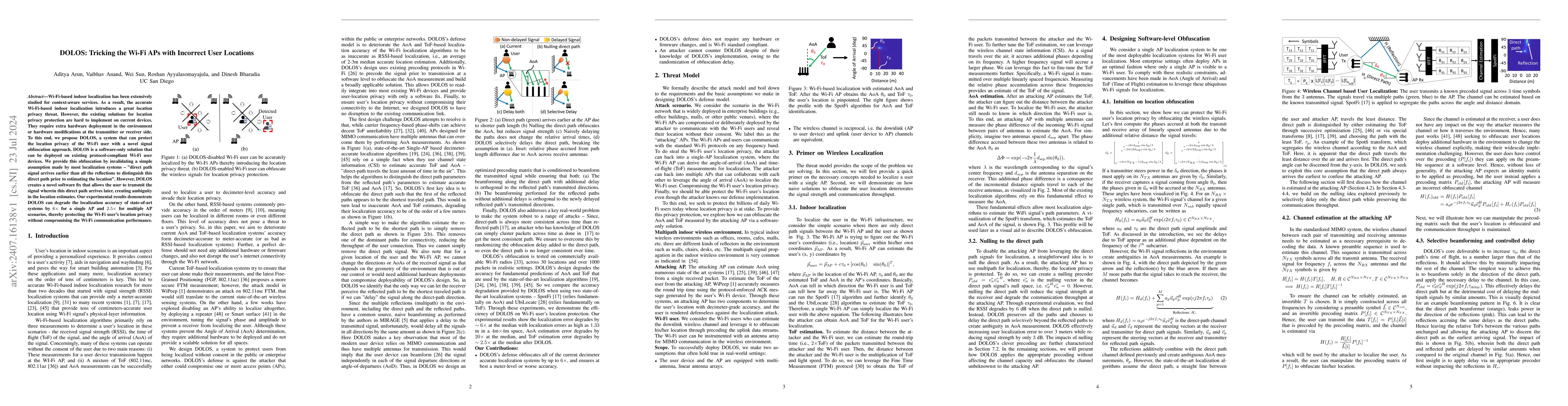 Thumbnail for DOLOS: Tricking the Wi-Fi APs with Incorrect User Locations