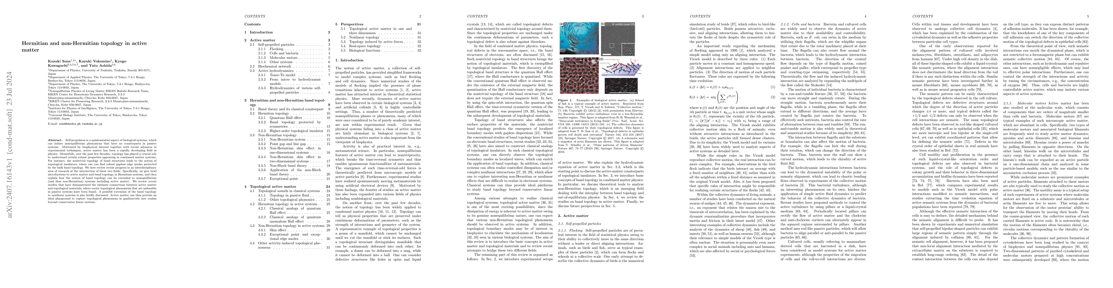 Thumbnail for Hermitian and non-Hermitian topology in active matter