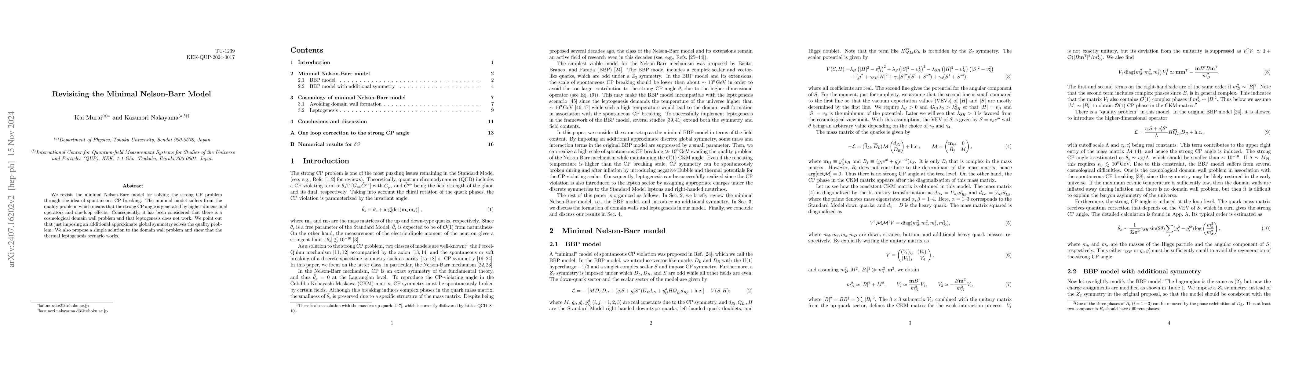 Thumbnail for Revisiting the Minimal Nelson-Barr Model