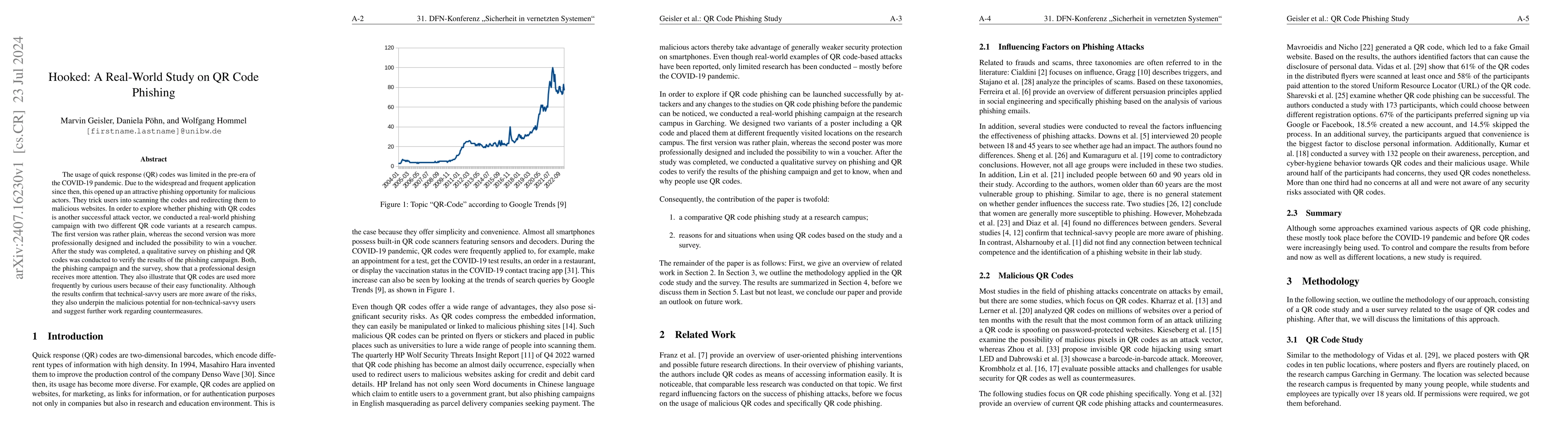 Thumbnail for Hooked: A Real-World Study on QR Code Phishing
