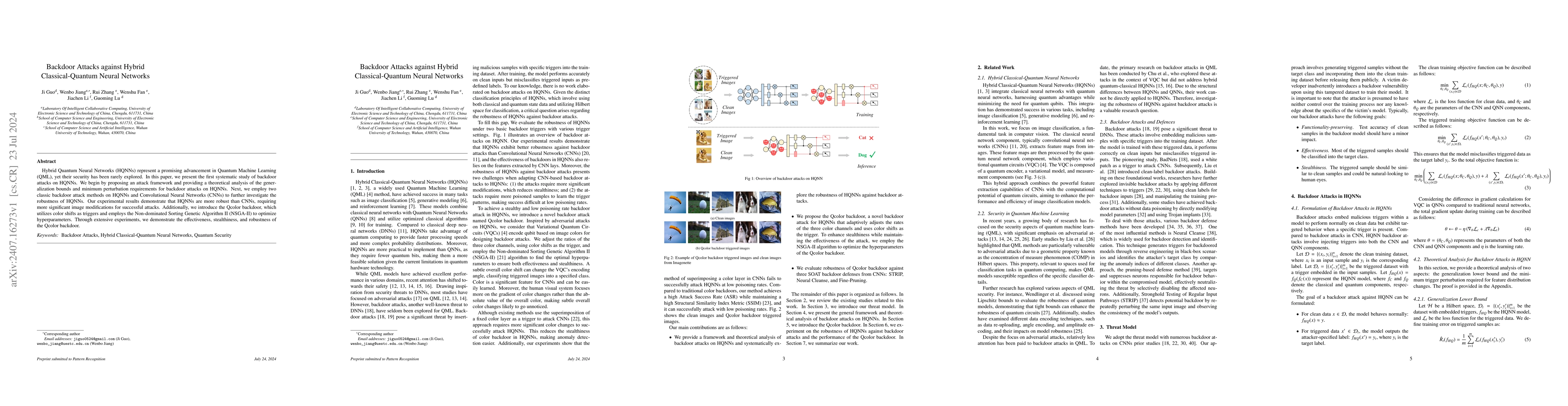 Thumbnail for Backdoor Attacks against Hybrid Classical-Quantum Neural Networks