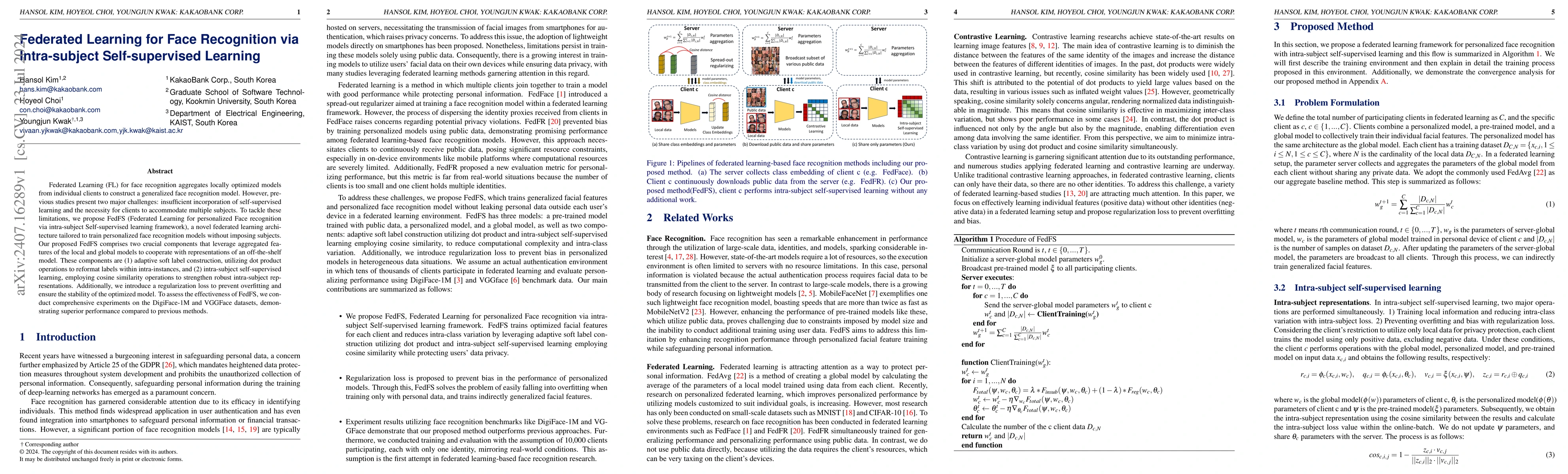 Thumbnail for Federated Learning for Face Recognition via Intra-subject
  Self-supervised Learning