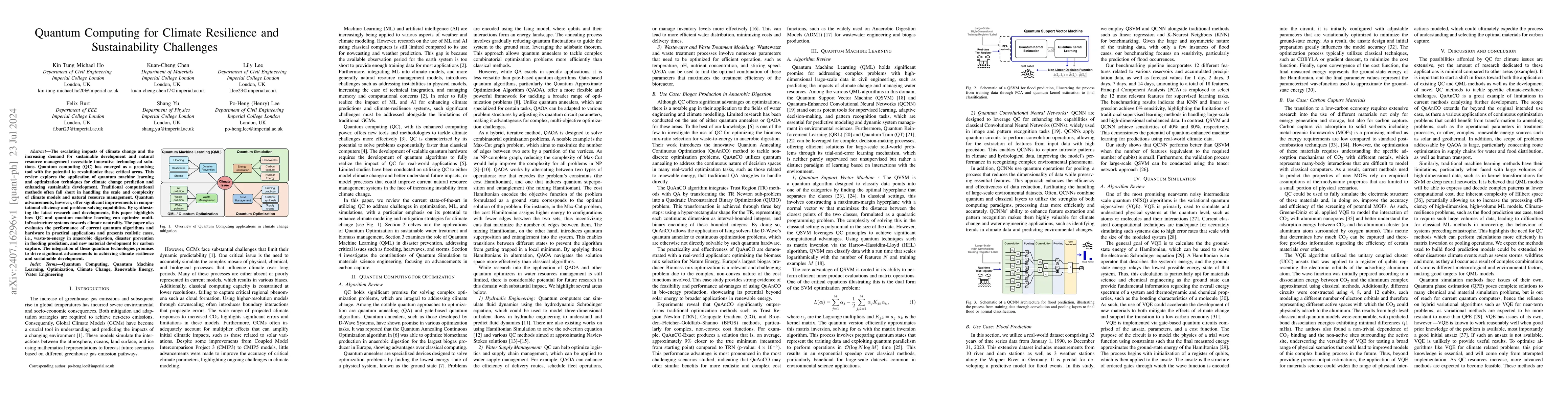 Thumbnail for Quantum Computing for Climate Resilience and Sustainability Challenges