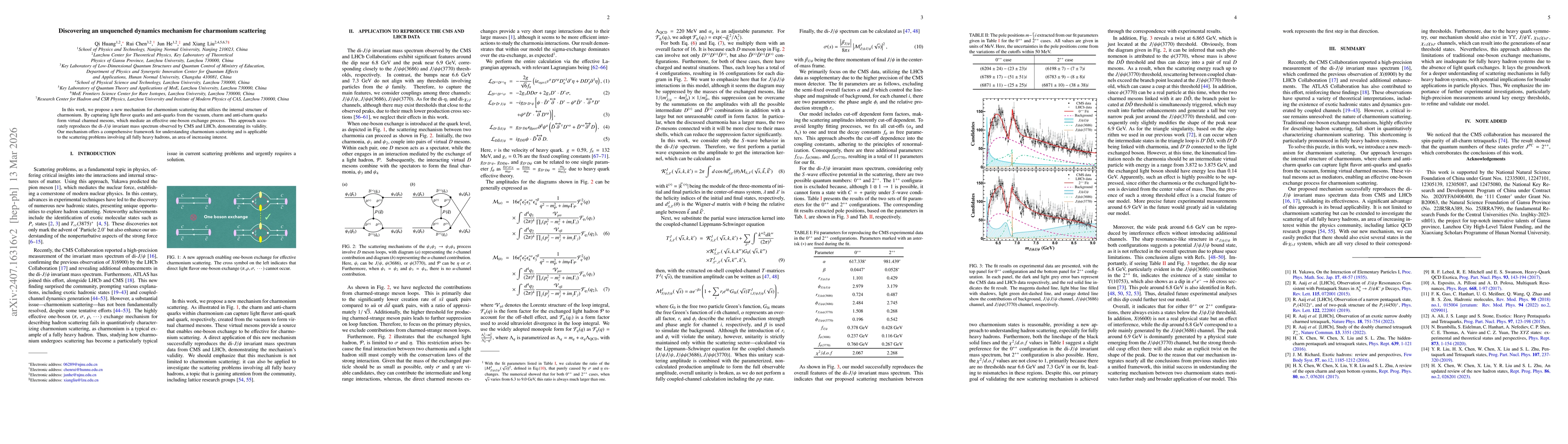 Thumbnail for Discovering an Unquenched Dynamics Mechanism for Charmonium Scattering