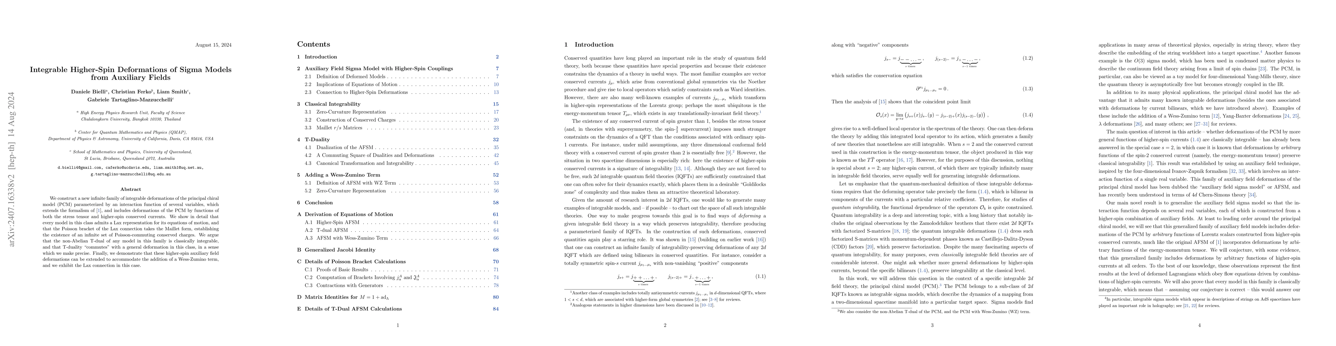Thumbnail for Integrable Higher-Spin Deformations of Sigma Models from Auxiliary
  Fields