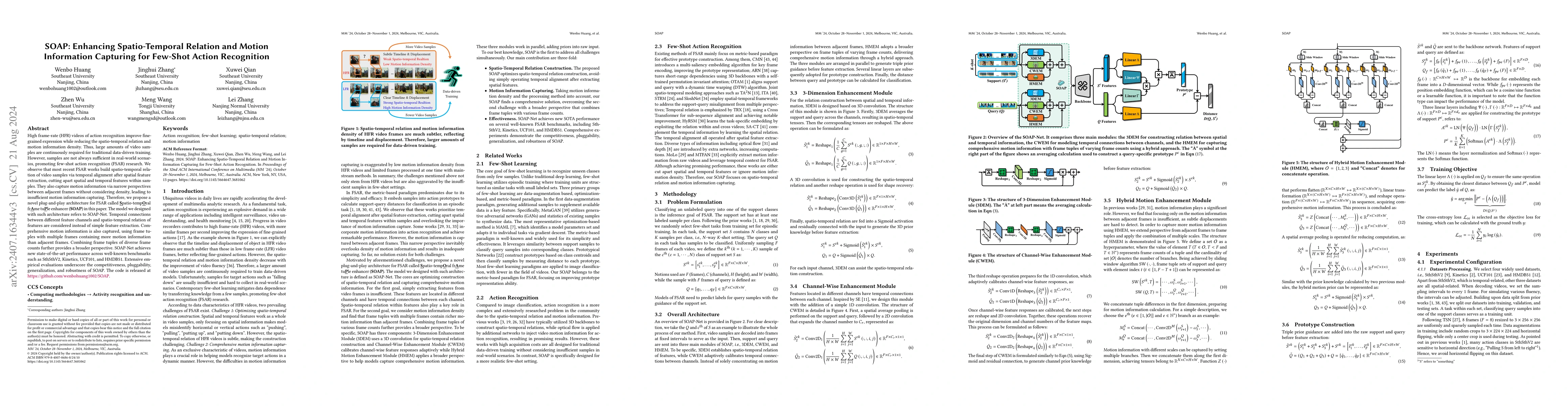Thumbnail for SOAP: Enhancing Spatio-Temporal Relation and Motion Information
  Capturing for Few-Shot Action Recognition