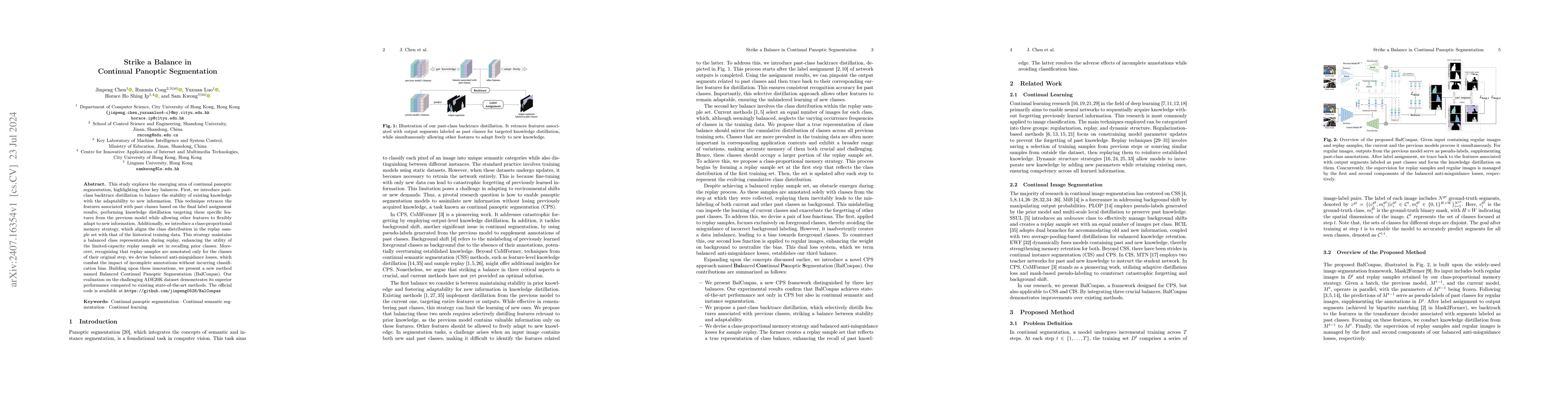 Thumbnail for Strike a Balance in Continual Panoptic Segmentation