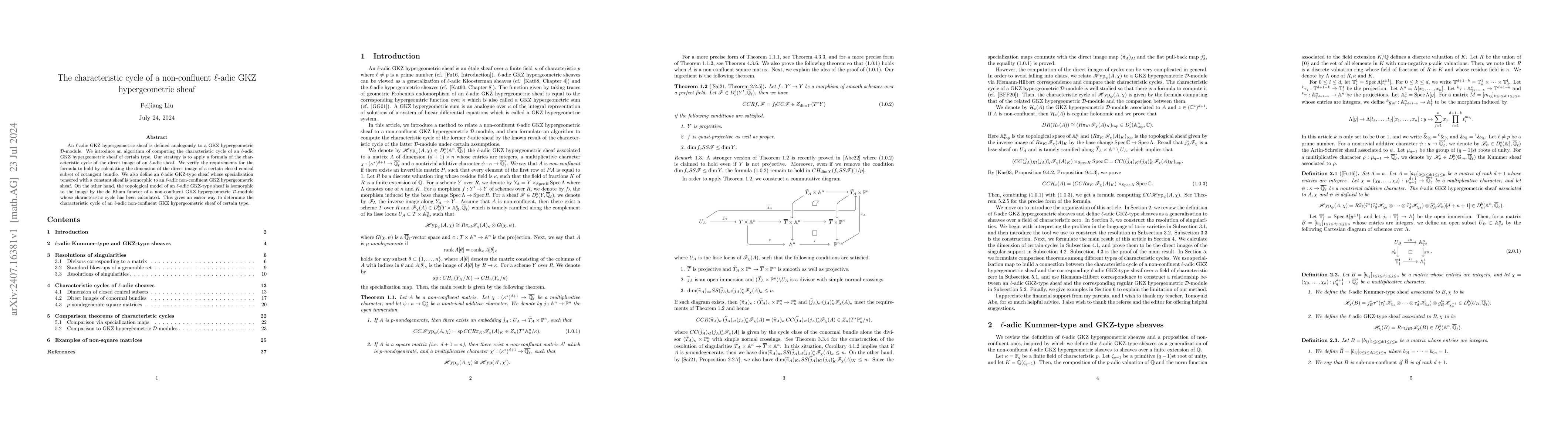 Thumbnail for The characteristic cycle of a non-confluent $\ell$-adic GKZ
  hypergeometric sheaf