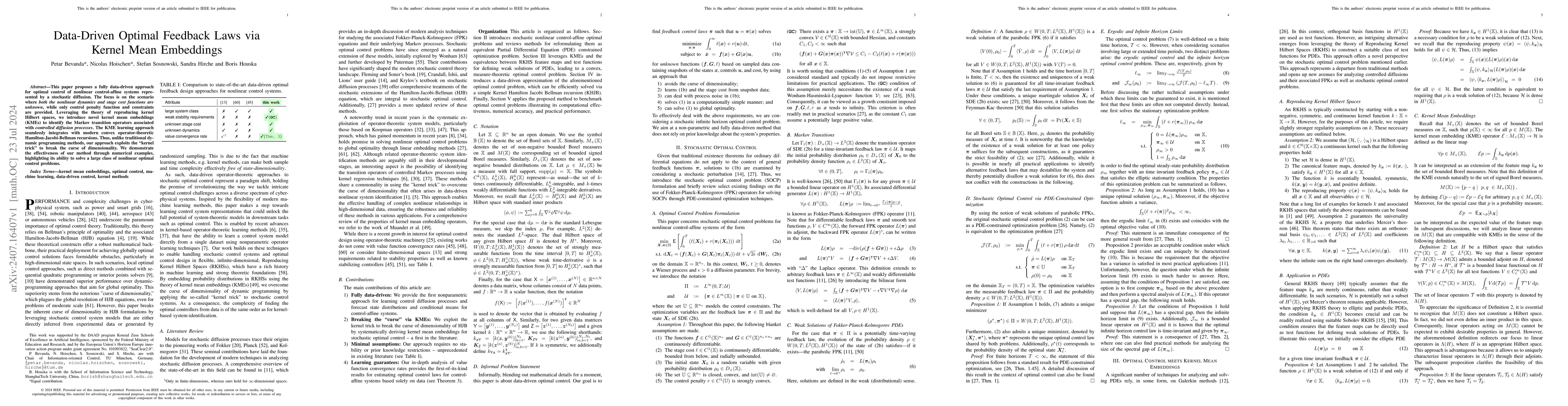 Thumbnail for Data-Driven Optimal Feedback Laws via Kernel Mean Embeddings