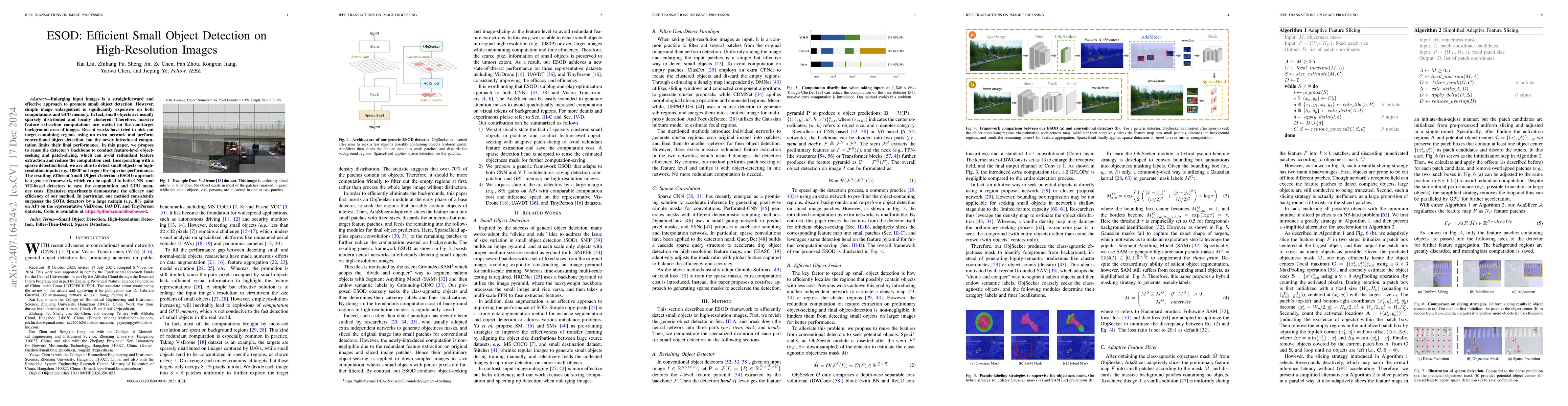 Thumbnail for ESOD: Efficient Small Object Detection on High-Resolution Images