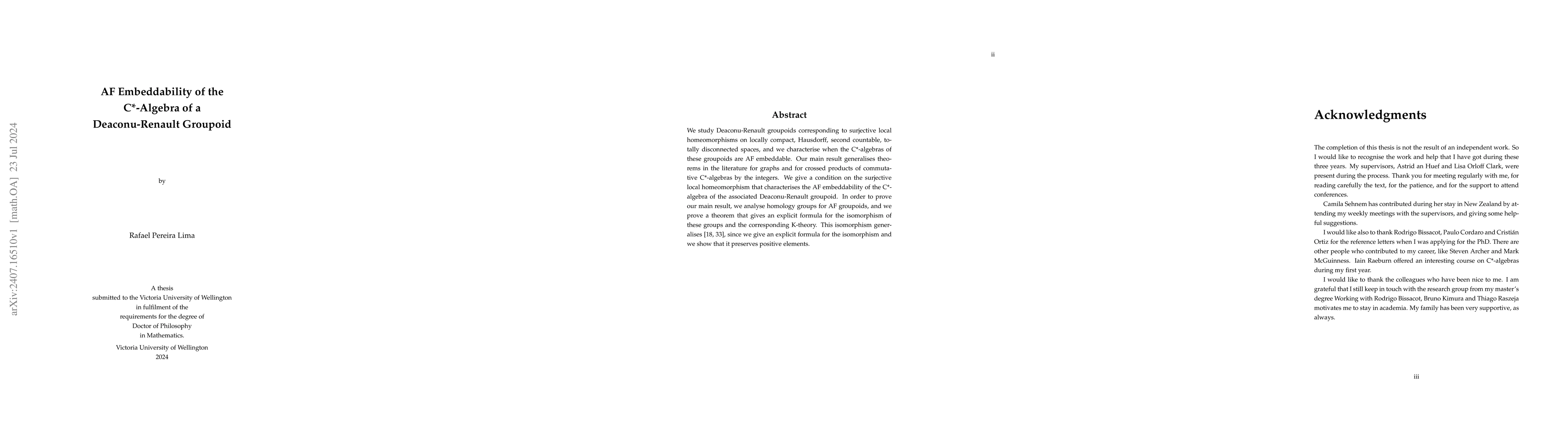 Thumbnail for AF Embeddability of the C*-Algebra of a Deaconu-Renault Groupoid