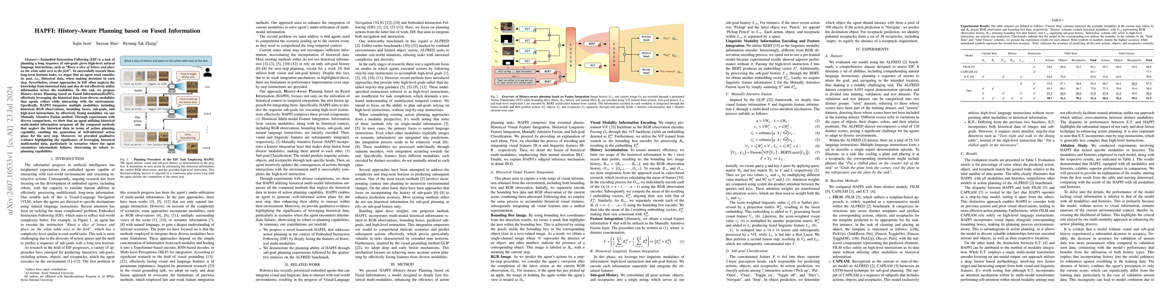 Thumbnail for HAPFI: History-Aware Planning based on Fused Information
