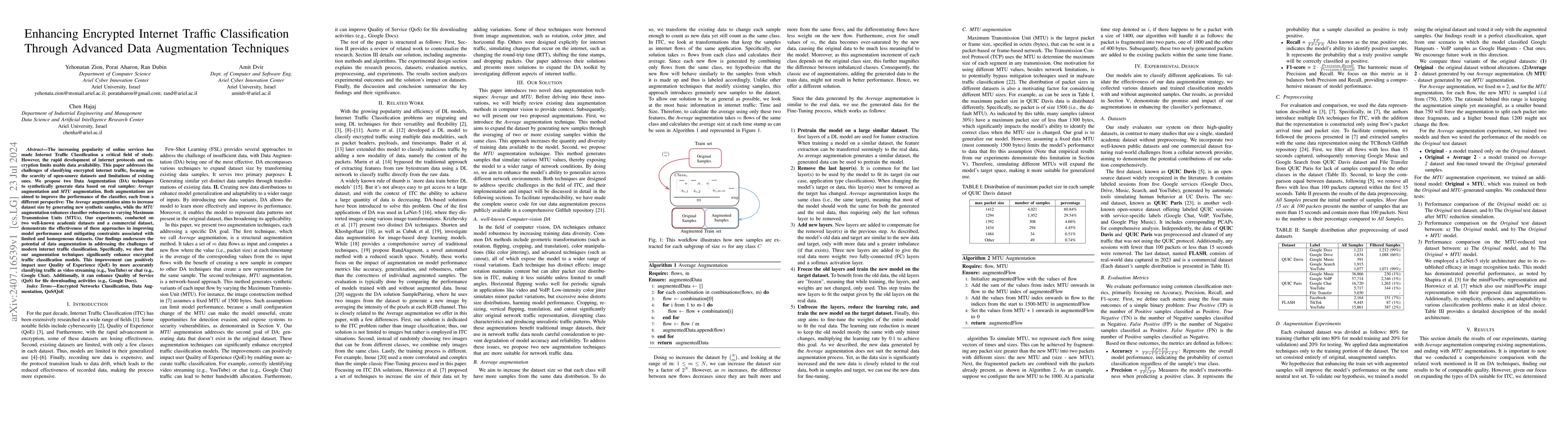Thumbnail for Enhancing Encrypted Internet Traffic Classification Through Advanced
  Data Augmentation Techniques