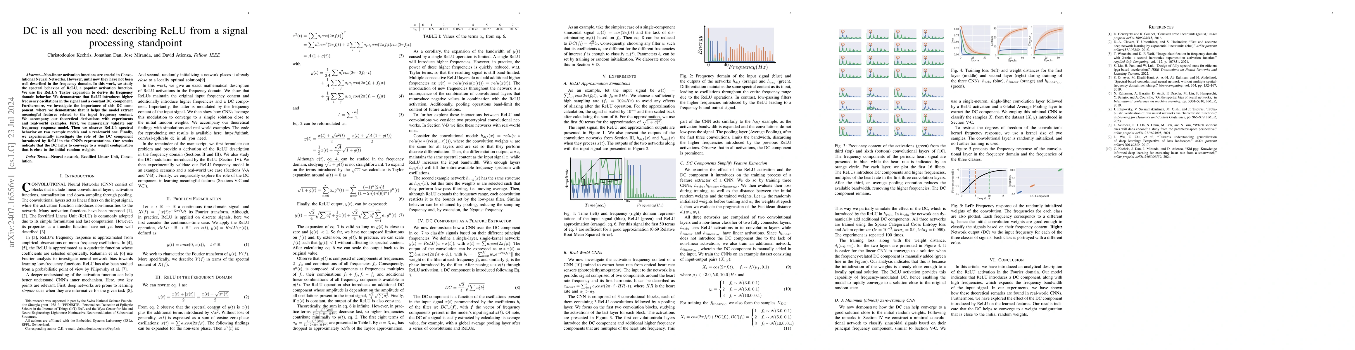 Thumbnail for DC is all you need: describing ReLU from a signal processing standpoint