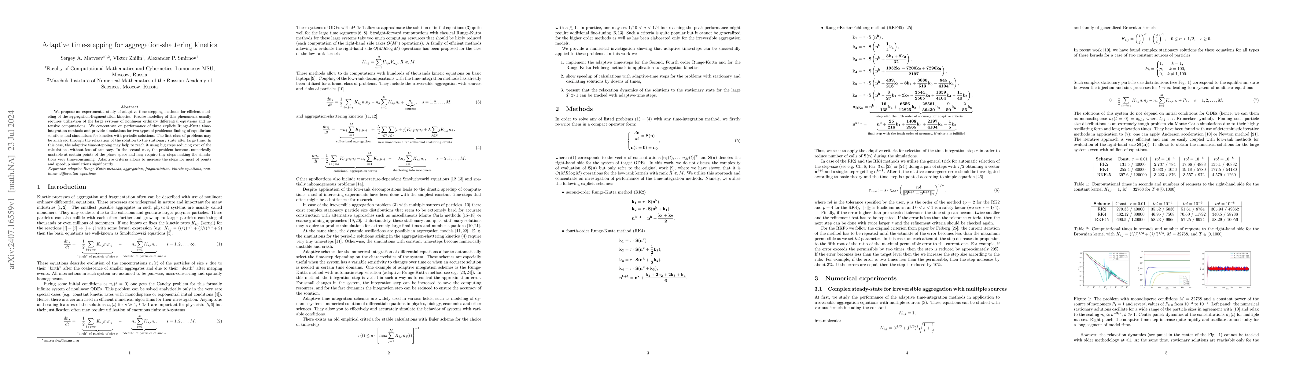 Thumbnail for Adaptive time-stepping for aggregation-shattering kinetics