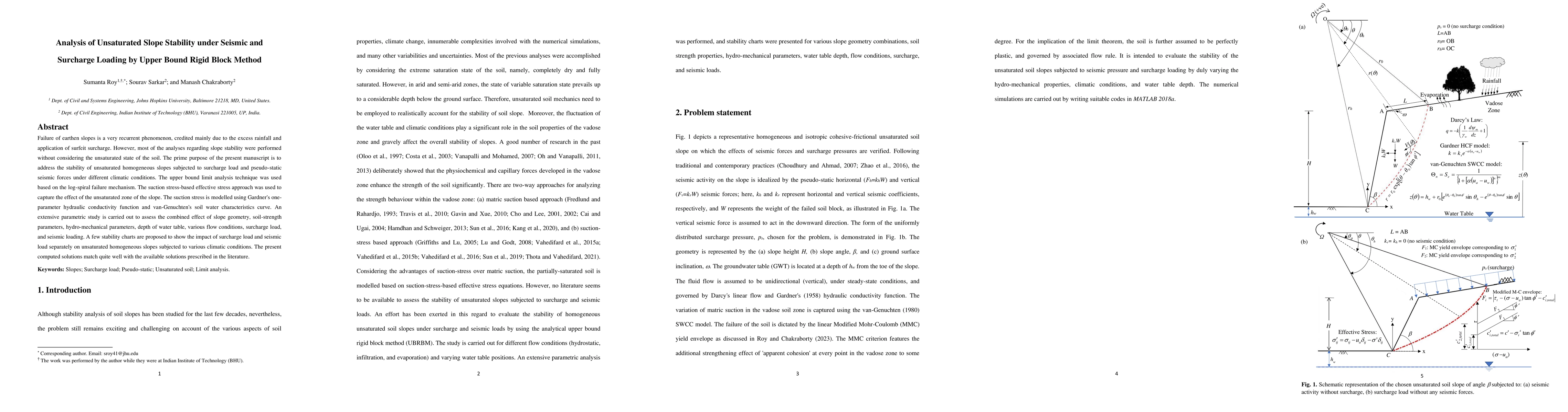 Thumbnail for Analysis of Unsaturated Slope Stability under Seismic and Surcharge
  Loading by Upper Bound Rigid Block Method