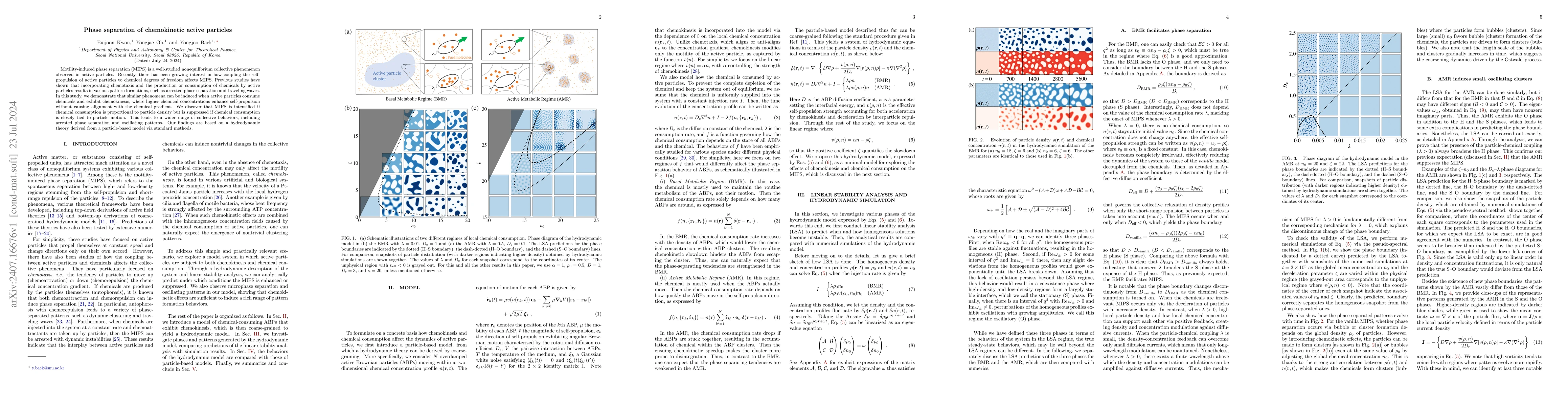 Thumbnail for Phase separation of chemokinetic active particles