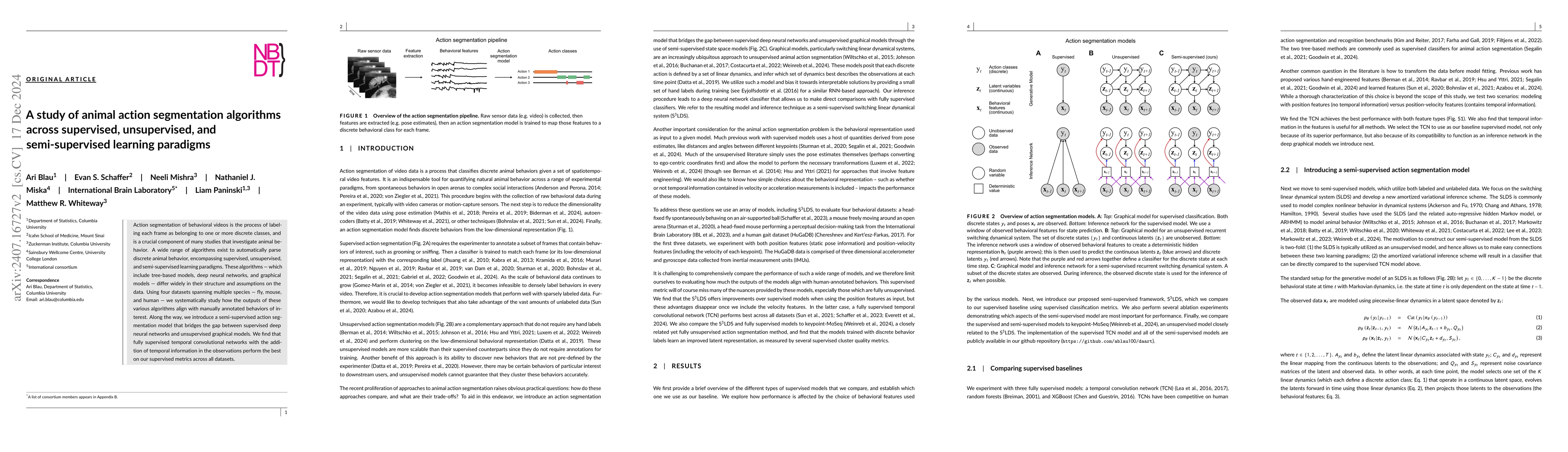 Thumbnail for A study of animal action segmentation algorithms across supervised,
  unsupervised, and semi-supervised learning paradigms