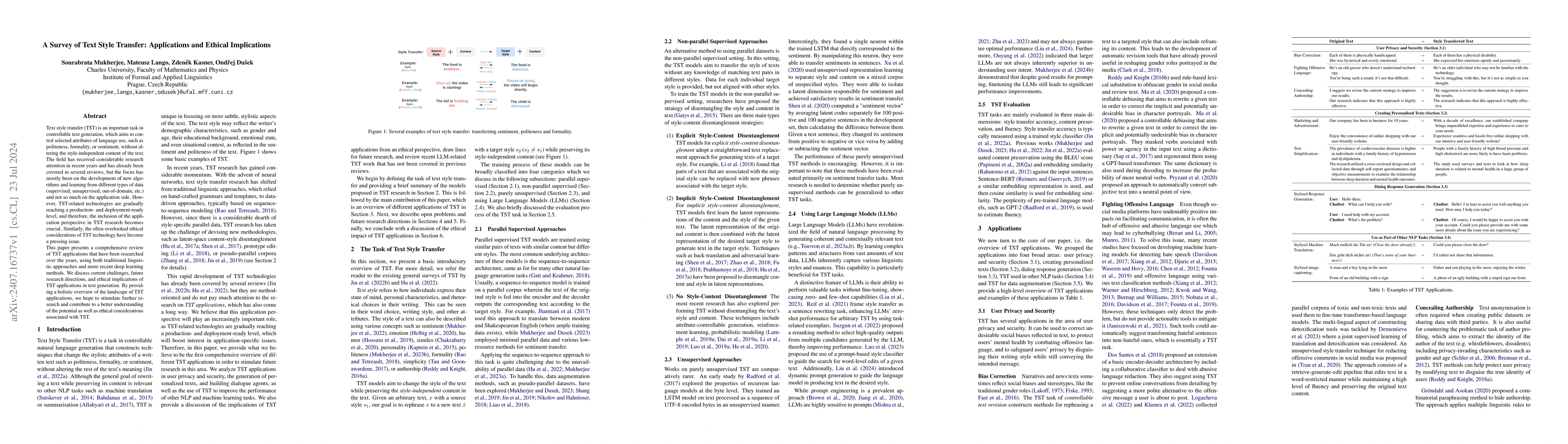 Thumbnail for A Survey of Text Style Transfer: Applications and Ethical Implications