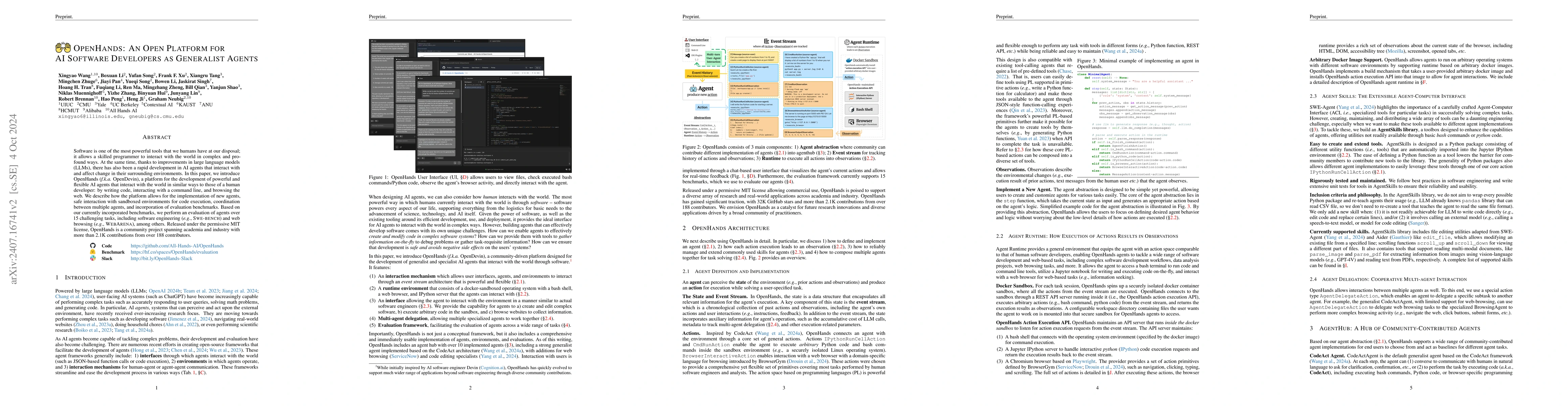 Thumbnail for OpenDevin: An Open Platform for AI Software Developers as Generalist
  Agents