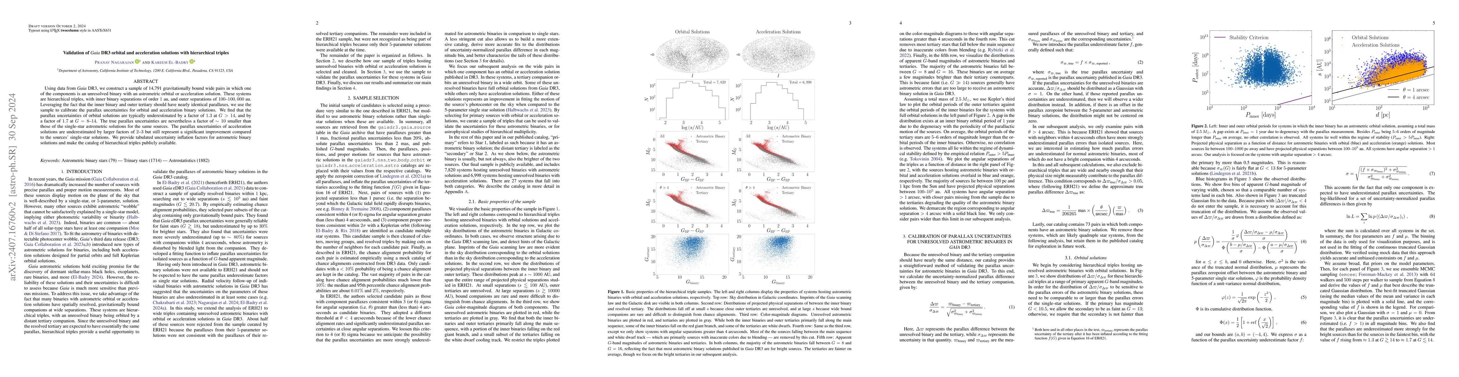 Thumbnail for Validation of Gaia DR3 orbital and acceleration solutions with
  hierarchical triples
