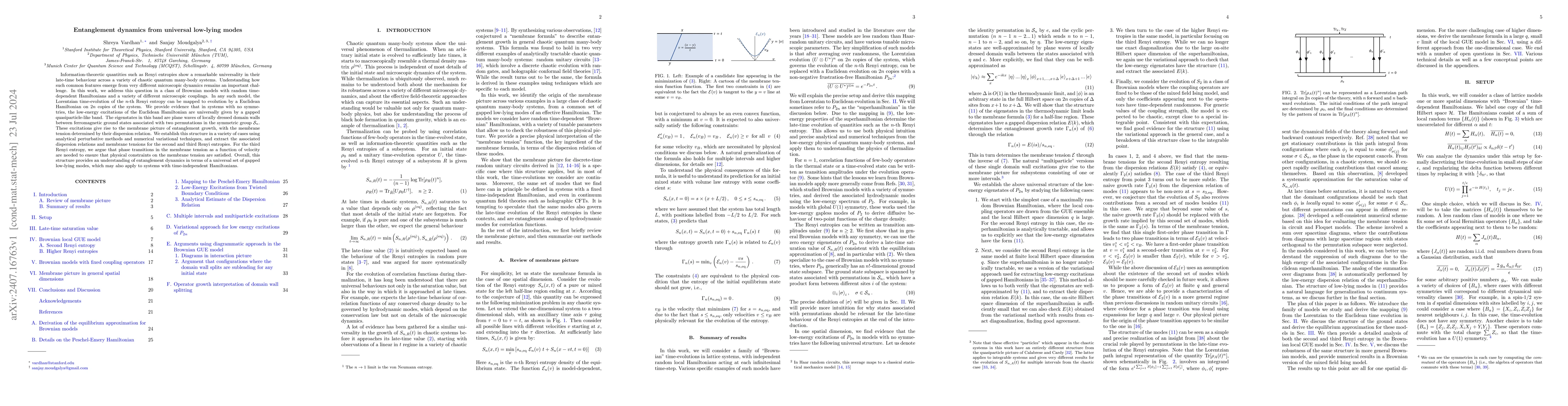 Thumbnail for Entanglement dynamics from universal low-lying modes