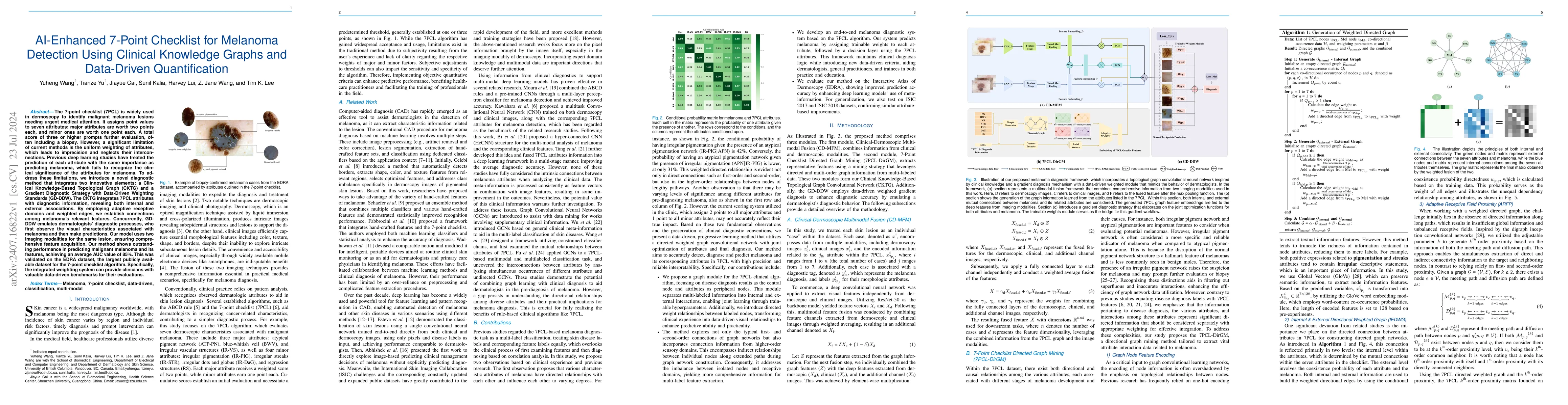 Thumbnail for AI-Enhanced 7-Point Checklist for Melanoma Detection Using Clinical
  Knowledge Graphs and Data-Driven Quantification