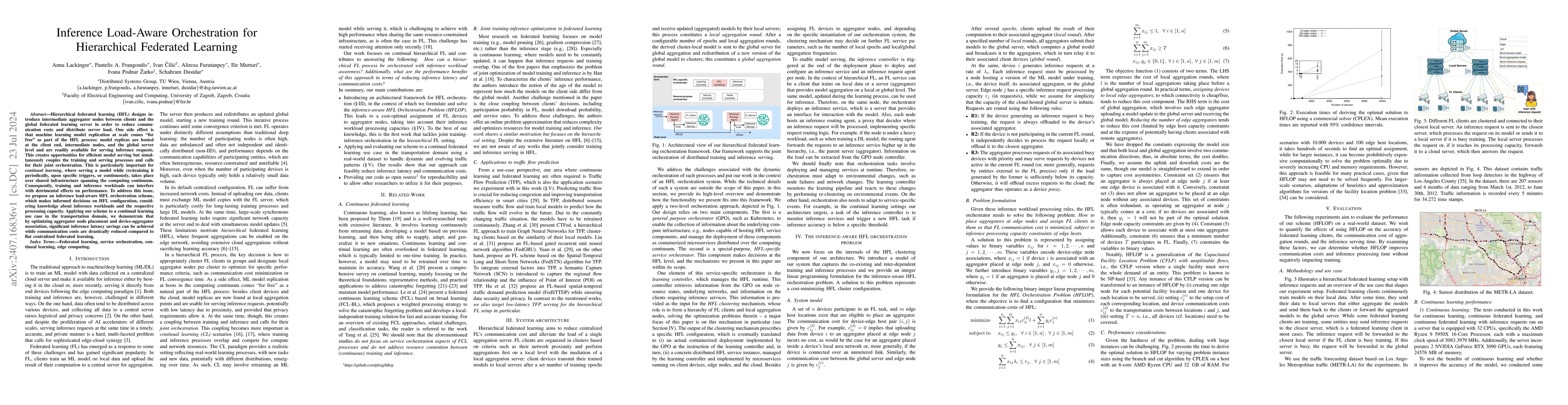 Thumbnail for Inference Load-Aware Orchestration for Hierarchical Federated Learning