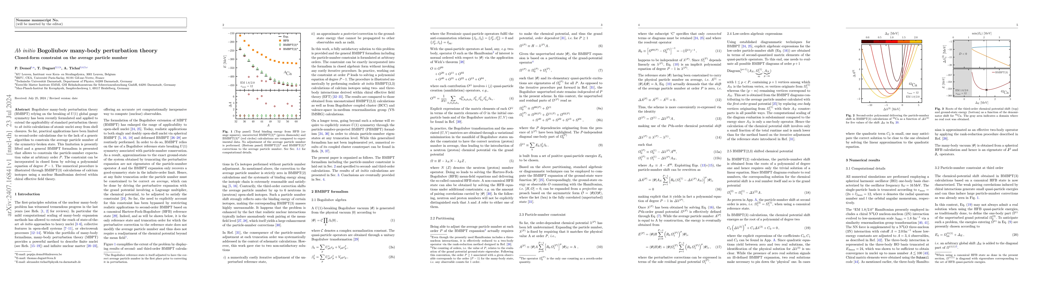 Thumbnail for Ab initio Bogoliubov many-body perturbation theory: closed-form
  constraint on the average particle number