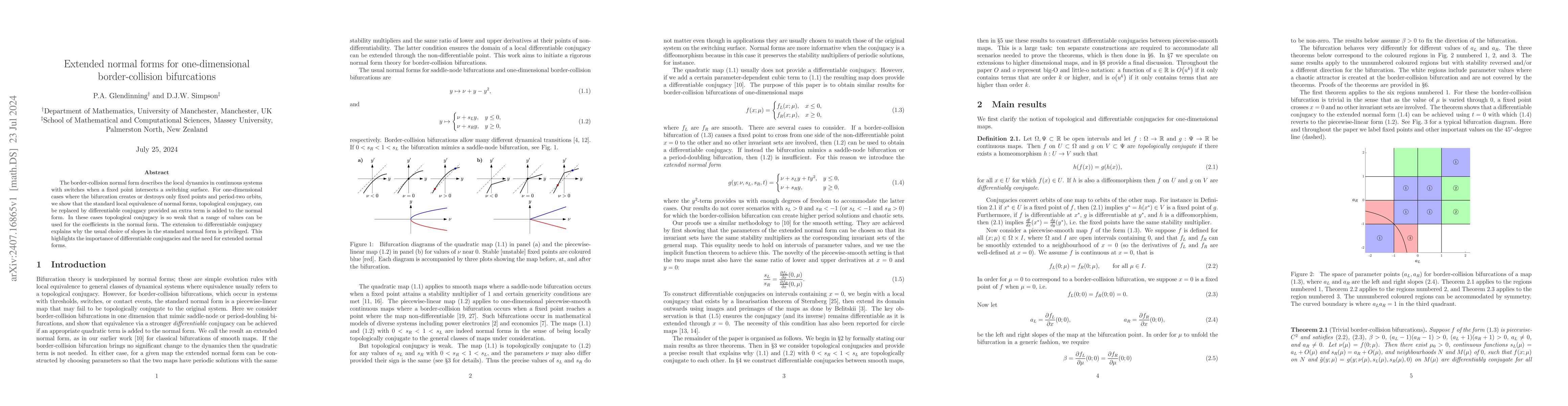 Thumbnail for Extended normal forms for one-dimensional border-collision bifurcations