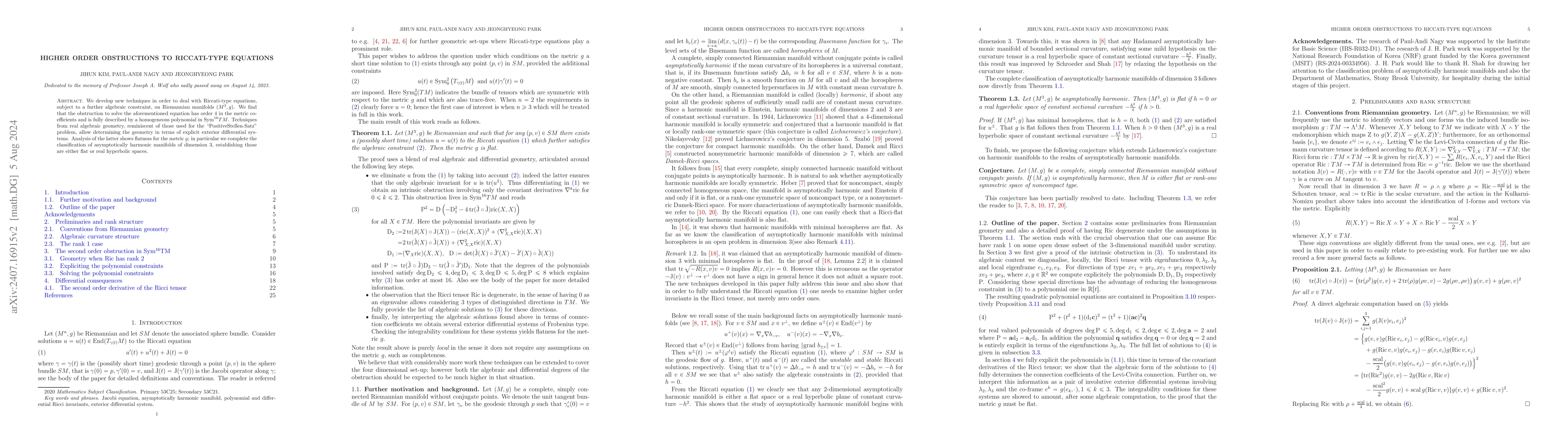 Thumbnail for Higher order obstructions to Riccati-type equations