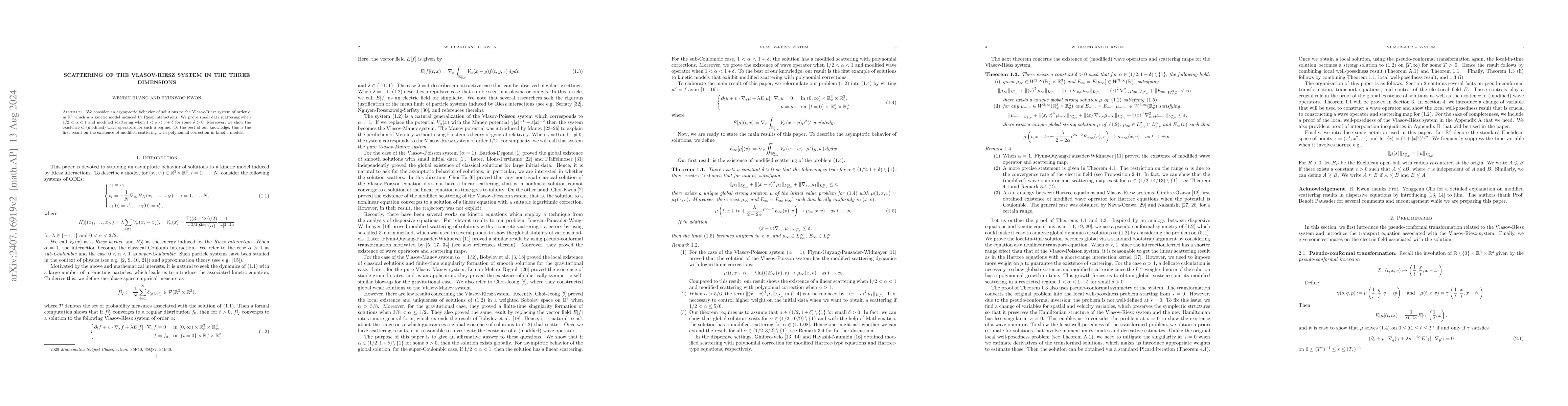Thumbnail for Scattering of the Vlasov-Riesz system in the three dimensions